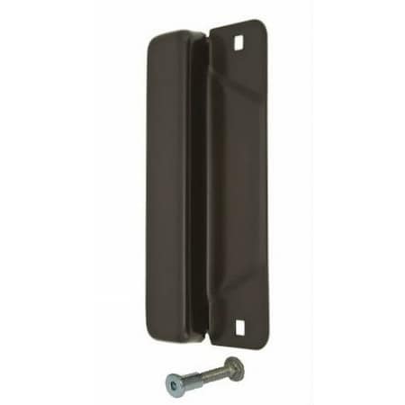 Don-Jo 3-1/2" x 8" Blank Latch Protector Plate for Electric Strike with EBF Fasteners ELP208PEBFDU